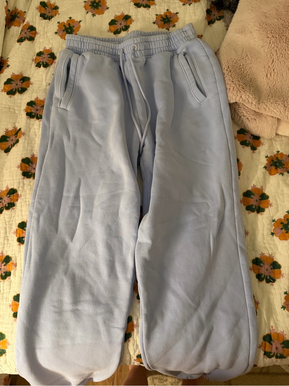 Abercrombie & Fitch Light Blue Fleece Joggers